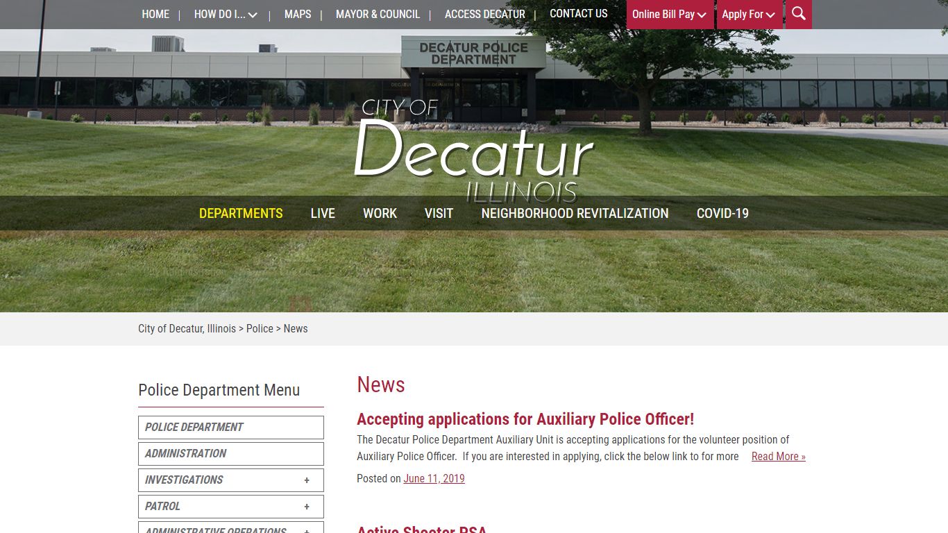 News - City of Decatur Police Department